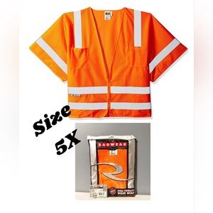 Radians Class 3 Standard Mesh Safety Vest with Short Sleeves, NEW